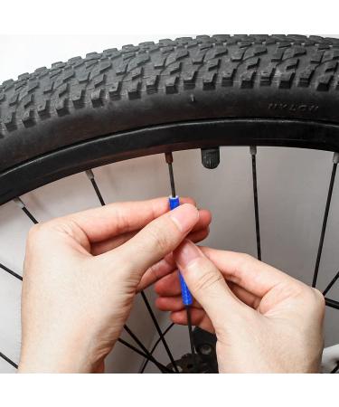 Flintronic Waterproof Bike Spoke Reflectors - 360 Warning Reflective Material Easy Assembly 96 Pieces Compatible with All Spoke Wheels - #3 Blue - Buy Online on SooperMarket.com