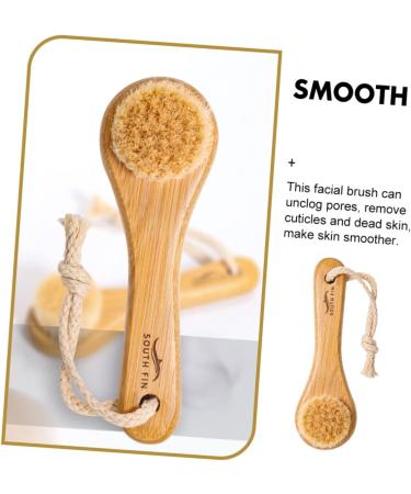 Housoutil Horse Hair Face Brush - Gentle Exfoliating Pore Cleaner & Facial Cleansing Brush for Dead Skin Removal - Buy Online on SooperMarket.com