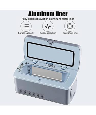 Portable Insulin Cool Box Mini Intelligent Electric Fridge Cooler Bag with Car USB Charging Cable for Travel Cool Box Airplane Car Family 220V-Battery*1 - Buy Online on SooperMarket.com