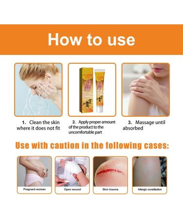 RJDJ Bee Venom Psoriasis Treatment Cream - Professional New Zealand Formula for All Skin Types (5PC) - Buy Online on SooperMarket.com