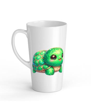 White Ceramic Baby Turtle Mug - Large 483 ml Perfect for Hot Chocolate or Milk Fun and Easy to Use