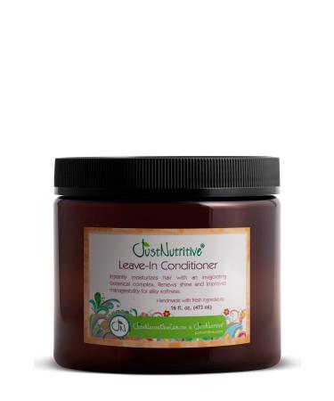 Just Nutritive Leave in Conditioner/Multitasking Leave In for All Hair Types/Pure ingredients fight frizz  split ends and creates radiant healthy shine 16 Fl Oz (Pack of 1)
