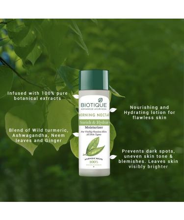 Biotique Bio Morning Nectar 120ml - Hydrating Natural Face Serum for All Skin Types | International Shipping Available - Buy Online on SooperMarket.com