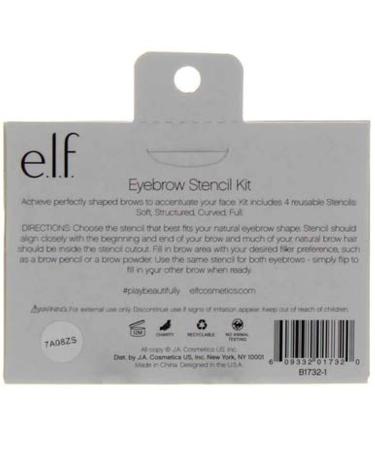e.l.f. Cosmetics Eyebrow Stencil Kit - 4 Reusable Stencils for Perfectly Shaped Brows - Buy Online on SooperMarket.com