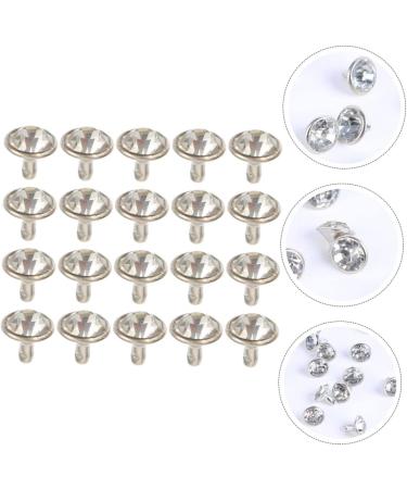 TEHAUX 200 Sets Leather Crafts Diamond-Studded Bag Luggage Making of Clothes Accessories Clothing Garment 0.8X0.8X1CM As Shown - Buy Online on SooperMarket.com