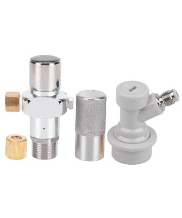 Coffee Gas Charger 0 30PSI Nitrogen Regulator Mini Aluminum Alloy Coffee Nitrogen Charger with Gas Ball Lock