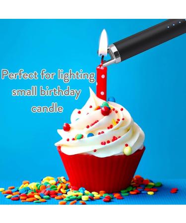 SUPRUS USB Type C Rechargeable Lighter with Upgraded LED Battery Display Safety Switch Flameless Plasma Windproof for Candle Cooking BBQs Fireworks Electric Black - Buy Online on SooperMarket.com
