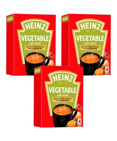 Cup Soup Bundle With Heinz Vegetable Cup Soup 4x19g (3 Pack)