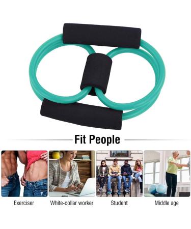 Figure 8 Resistance Band - Arm Back & Shoulder Training Elastic Rope for Home Workouts Yoga & Physical Therapy - Green - Buy Online on SooperMarket.com