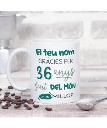 MUGFFINS Personalised Birthday Mug - in Catalan - fent del m n un LLOC millor - Funny Custom Anniversary Present - 11 oz - Buy Online on SooperMarket.com