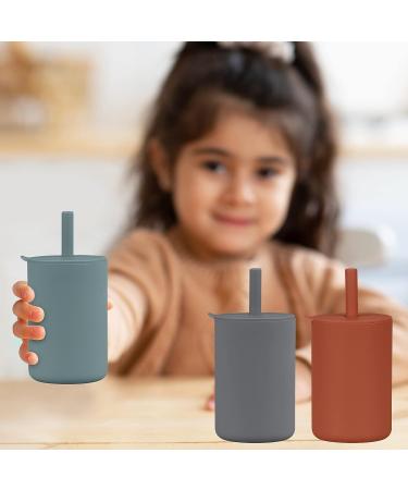 Silicone Sippy Cup Trainer for Toddlers - Unbreakable, Spill-Proof, Non-Slip Handles - 6oz (Ether) - Buy Online on SooperMarket.com