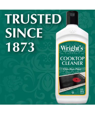 Wright's Cooktop Cleaner - 10 Oz | Gentle Formula for Glass/Ceramic Smooth Top Ranges - Cleans & Protects | International Shipping Available - Buy Online on SooperMarket.com