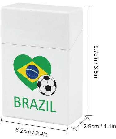 Love Brazil Soccer Cigarette Case Waterproof Cigarette Holder Box Portable Flip Open Cigarette Pack - Buy Online on SooperMarket.com