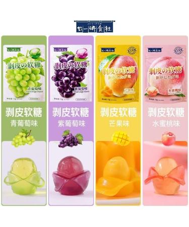 white peach Peeling Fruit Fudge72g/bag Mango gummies grape Litchi sugar soft candy Toffee 68% Juice Content gummy candy sweets Chewy gumdrop Instant Healthy Chinese Snacks (White Peach 10bag) White Peach 10bag - Buy Online on SooperMarket.com