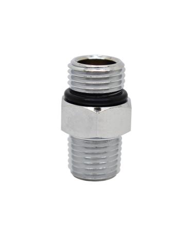 Scuba Choice Scuba Diving Male 9/16-18 to Male 1/4" NPT Adaptor, Silver