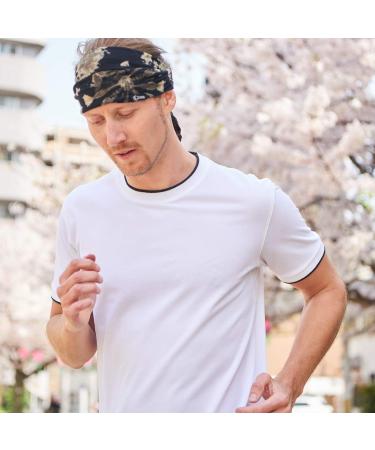 Buy Charm Tie Dye Headband | Bohemian Hippie Elastic Bandana for Men & Women | Retro 60's Psychedelic Flower Pattern - Buy Online on SooperMarket.com