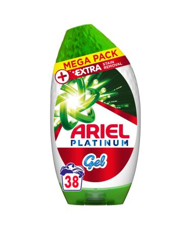 Ariel Washing Liquid Gel 38 Washes Platinum Extra Stain Removal