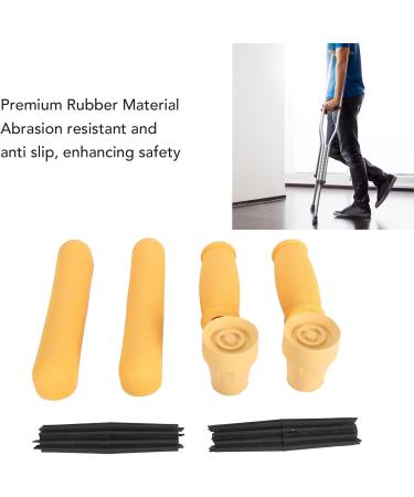 DAUZ Crutch Pad Anti Slip 8 Pcs Crutch Pad Set Rubber for 3/4 To 7/8in Leg DAUZbgp1zvh8kx - Buy Online on SooperMarket.com