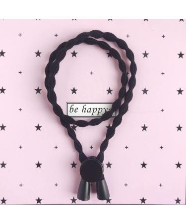 Adjustable Afro Puff Ponytail Ties for Natural Curly Hair Styles - 5PCS - Buy Online on SooperMarket.com
