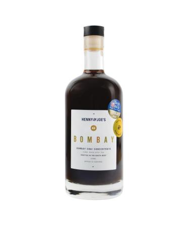 Henny & Joes Bombay Spiced Chai Concentrate - Premium Indian Spiced All Natural Chai Syrup | Chai Latte | Chai Tea | Better than Chai Latte Powder | Ideal for Coffee Shops & Home (500ML) 500 ml (Pack of 1)