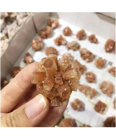 Stone Crafts Natural Beautiful Flowery Orange Aragonite Crystal Cluster Specimen Reiki Crystals - Buy Online on SooperMarket.com