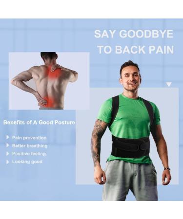 Back Brace Posture Corrector for Women Men -Adjustable and Breathable Support Scoliosis Back Brace for Waist Back and Shoulder Pain - Improve Back Posture for Body Correction and Lumbar Support XL(37"-42") - Buy Online on SooperMarket.com