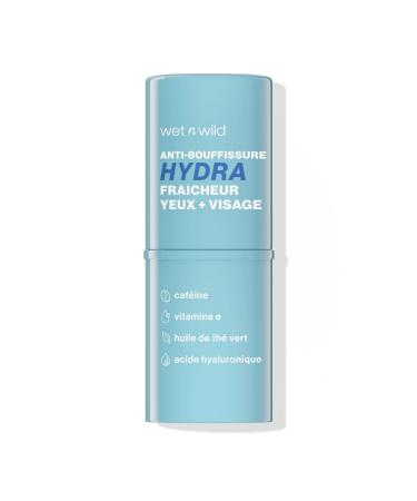 Wet n Wild Cooling Hydra De-Puffer Cooling Balm Stick to Brighten and Refresh Under Eyes and Improve Skin Smoothness Infused with Hyaluronic Acid Caffeine and Probiotic Travel Friendly