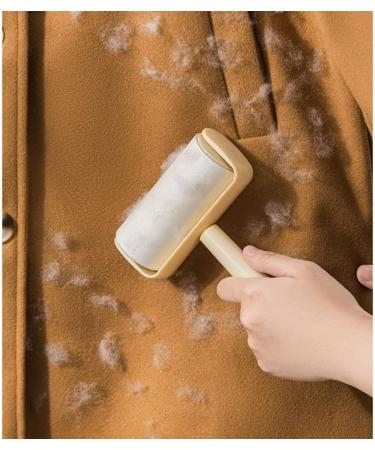 Extra Sticky Lint Roller for Pet Hair - Yellow Cat & Dog Hair Remover for Couch Clothes & Furniture | Effective Fur Removal Tool - Buy Online on SooperMarket.com