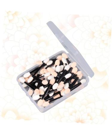 NOLITOY 50 Pcs Eyeshadow Eye Shadow Double Head Makeup Application Applicator Double Sided Sponge Brush - Buy Online on SooperMarket.com