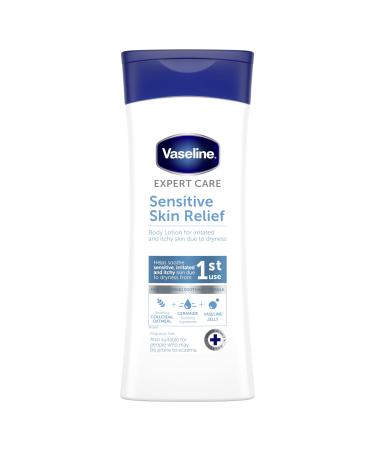 Vaseline Expert Care Sensitive Skin Relief Dermatologically Tested Moisturiser Body Lotion For Irritated and Itchy Skin Due to Dryness 400 ml