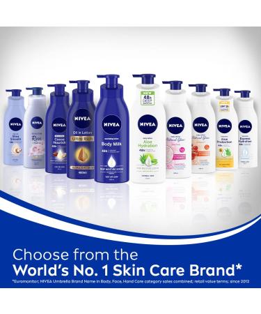 Nivea Rose and Argan Oil Body Lotion 400ml - Hydrating Formula for Dry Skin - Buy Online on SooperMarket.com