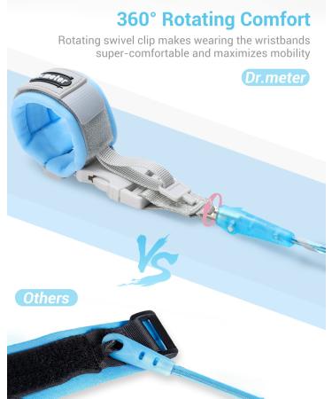 Dr. Meter Upgrade Anti Lost Wrist Link - 2 in 1 Toddlers Safety Wristband Leash with Key & Lock - Kids Anti Lost Walking Harness Rope - Dual Length 6.56ft - Pack of 1 - Buy Online on SooperMarket.com