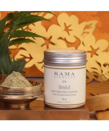 Kama Ayurveda Mridul Soap-Free Face Cleanser 40g - Natural Gentle & Effective Skincare for All Skin Types | Buy Internationally - Buy Online on SooperMarket.com