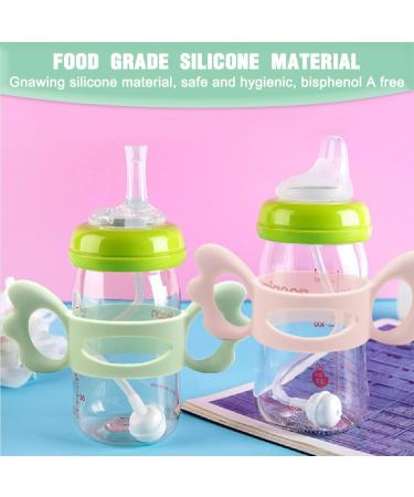 Ingjia Silicone Baby Bottle Handles - 3 Pack | Wide Neck Grip for Small Hands | Comfortable & Durable - Buy Online on SooperMarket.com