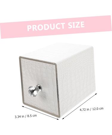 ABOOFAN Nail Polish Storage Para U as Nail Art Tool Nail Tools for Nail Art Nail Nail Organizer Manicure Tools Female White Electric Nail Dust-proof Acrylic 12x8.5cm White - Buy Online on SooperMarket.com