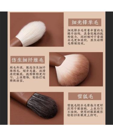 DFHBFG 12-Piece Cream Makeup Brush Set - Eyeshadow Concealer Blush Foundation Brushes for Flawless Makeup Application - International Shipping Available - Buy Online on SooperMarket.com
