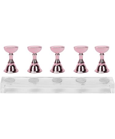 TYTOGE Nail Art Display Practice Stand Magnetic Nail Fingernail Tip Holder Manicure Set Tool for Home DIY Beginner Salon Supplies (Rose Pink) - Buy Online on SooperMarket.com