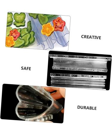 SUPVOX Tools 3pcs Vegetable Shaping Mold Cucumbers Fruit Plastic Heart Garden Cucumber Mold Modeling Strawberry Toaster Oven Transparent 20x6.5cm - Buy Online on SooperMarket.com