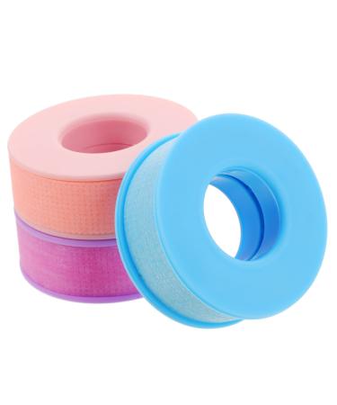 NOLITOY Eyelid Tape 3 Rolls Eyelash Tape Colored Tape Color Tape Adhesive Fabric Tape Eyeliner Breathable Lash Tape Plumbing Tools Lash Extension Tape Apron Non-Woven Fabric Pipeline