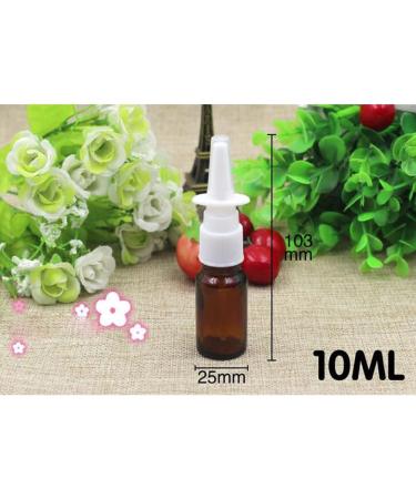Nasal Spray Bottles 10ml - Refillable Glass Fine Mist Atomizer for Makeup Water & Travel - Blue Brown Green - Buy Online on SooperMarket.com