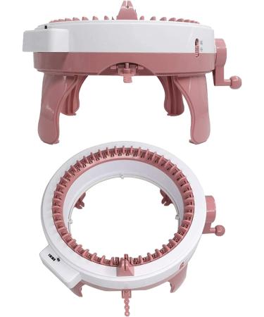 48-Needle Knitting Machine with Row Counter for Adults/Kids - DIY Scarf, Hat, Sock - Rotating Double Knits - Smart Weaving Loom - Buy Online on SooperMarket.com