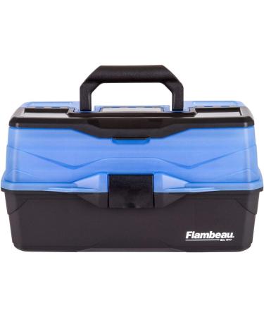 Flambeau Outdoors 6383FB 3-Tray Classic Tackle Box - Portable Organizer Frost Blue/Black - Buy Online on SooperMarket.com