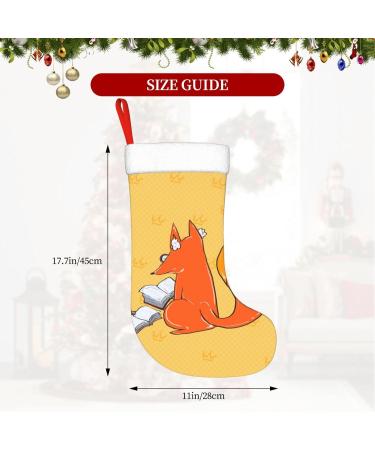 YYHHAOFA Sunflower Seeds and Foxes Christmas Decorative Stockings : Soft Light and Tactile Suitable for Christmas Halloween - Buy Online on SooperMarket.com