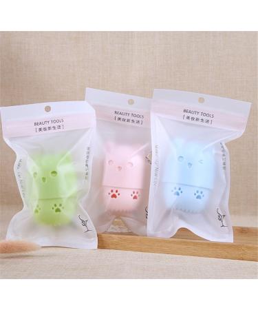 U-K 1 Pc Silicone Makeup Sponge Holder Cat Shaped Travel Case Foundation Sponge Carrying Bag Beauty Blender Holder Capsule Cosmetic Sponge Drying Rack (Random Color) Nice Design as shown - Buy Online on SooperMarket.com