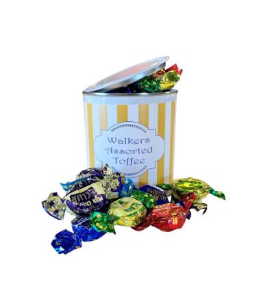 250g Paint Pot Tin of Walkers Individually Wrapped Assorted Toffees