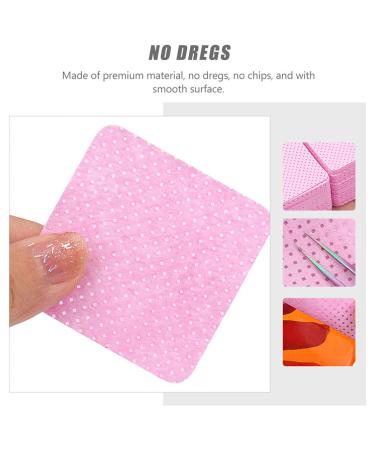 400pcs Glue Wipes - Eyelash & Nail Glue Remover Pads | Makeup Remover Tools | Pink Non-Woven Fabric Sheets - Buy Online on SooperMarket.com