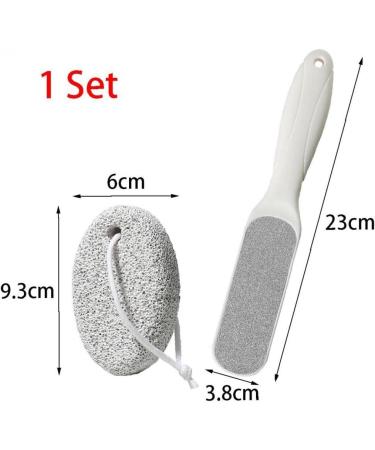 TOSSPER Foot Files & Pumice Stones - 2 Piece Foot Care Set for Perfect Pedicure | Stainless Steel Rasp & Washer - Buy Online on SooperMarket.com
