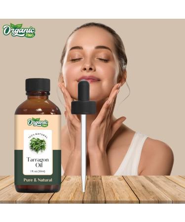 Organic Zing Tarragon (Artemisia Dracunculus) Oil | Pure & Natural Essential Oil for Aroma Diffusers Skincare & Haircare - 30ml/1.01fl oz - Buy Online on SooperMarket.com