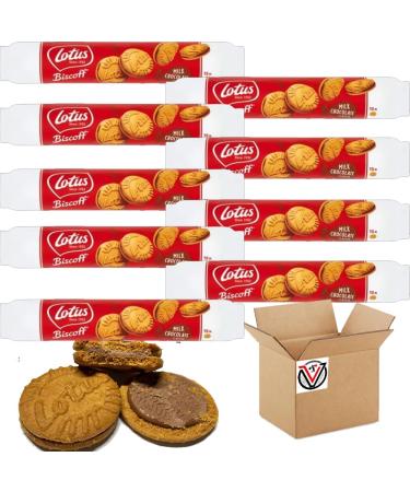 09 x Lottus Biscof Sandwich Milk Chocolate Cream Biscuits 150g - Caramelised sandwich biscuits with a milk chocolate cream filling