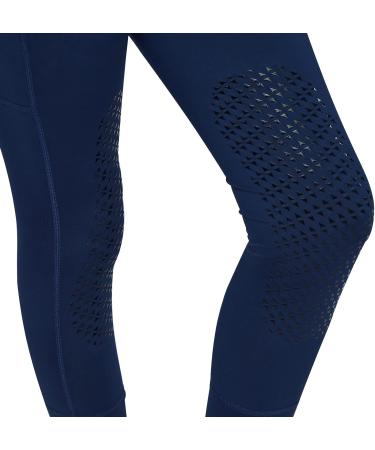 TrustBreech-Made in USA Girls Horse Riding Pants Tights Kids Equestrian Breeches Knee-Patch Youth Schooling Tights X-Small Navy - Buy Online on SooperMarket.com